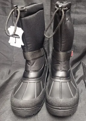 Cruz -- Men's 10" Waterproof Pull-On Boot -- Black Smooth Form Impact absorption