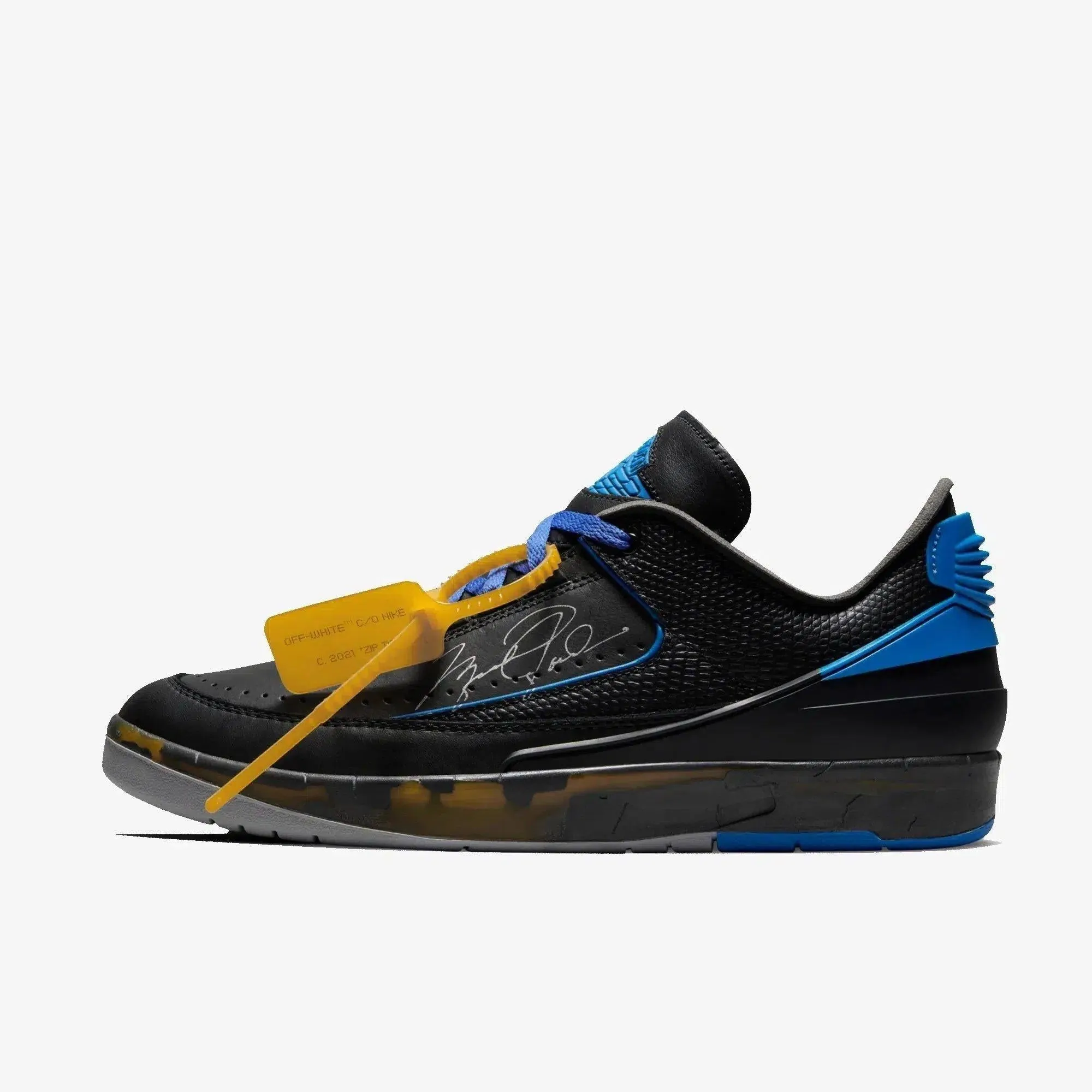 Smart Form (Men's) Air Jordan 2 Retro Low SP x Off-White 'Varsity Royal' (2021) DJ4375-004 Abrasion Proof Stitching