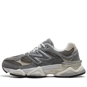 New Balance 9060 - Slate Grey/Arid Stone Speed Move running in an airport area shoes