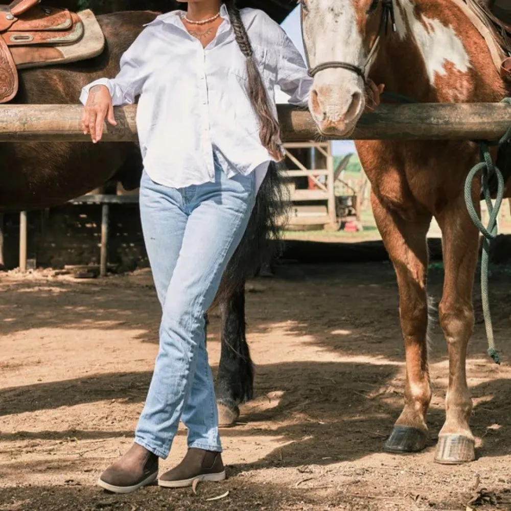 Sturdy Stability Base OluKai Women's Pehuea Mid in Dark Java Supportive Heel