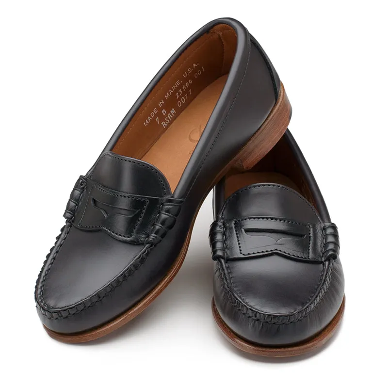 Urban Breeze Women??s Beefroll Penny Loafers - Black Chromexcel