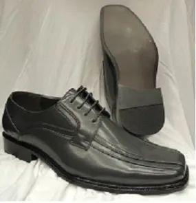 Julian --  Men's Dress Oxford  -- Grey Breathable Upper
