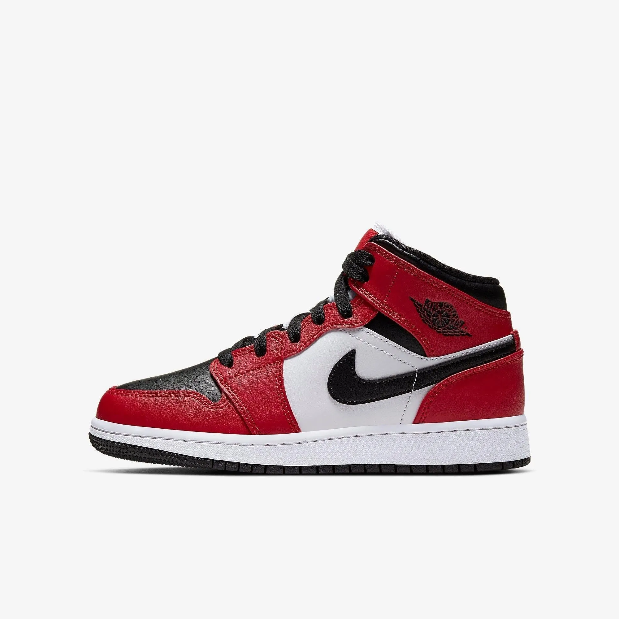 Crystal Glow Cool Tone (GS) Air Jordan 1 Mid 'Chicago Black Toe' (2020) 554725-069