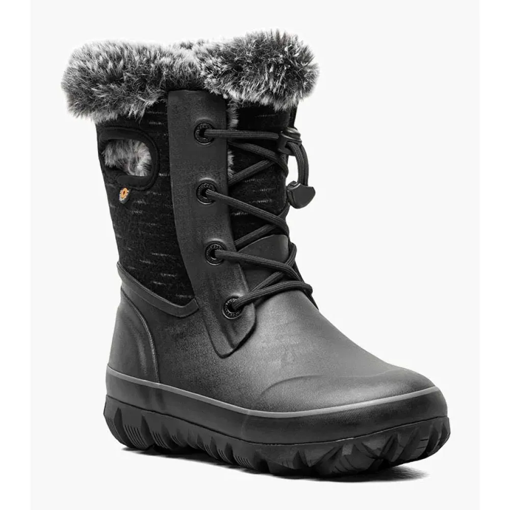 Soft Inner Lining Reinforced Form Weather Resistant User Weathered Look Bogs Youth Arcata II Dash in Black