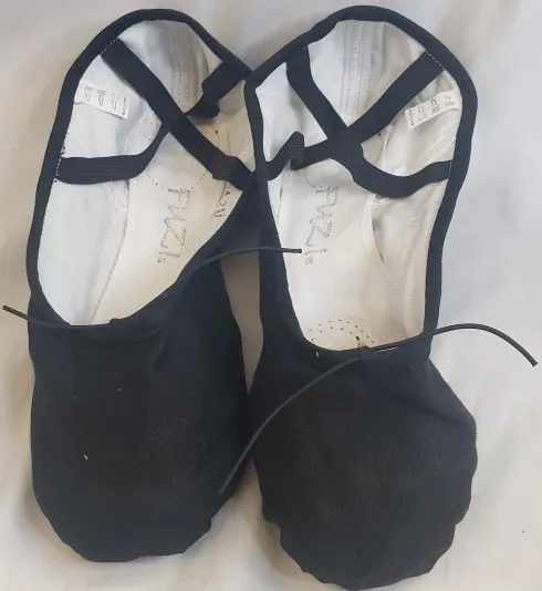 Wellesley -- Canvas Split Sole Ballet -- Black Climb Strong Quick Pack