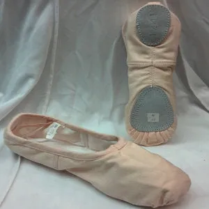 Fit Matte Edge Wellesley -- Canvas Split Sole Ballet -- Pink