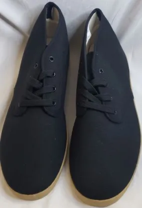 Work Warm And Comfortable Roman -- Black Canvas Hi Top Oxford -- Black