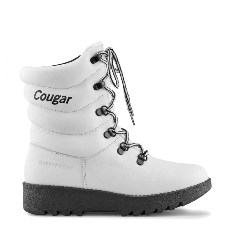 Reinforced toe Winter Guard Cougar Women's Original Pillow Boot in White