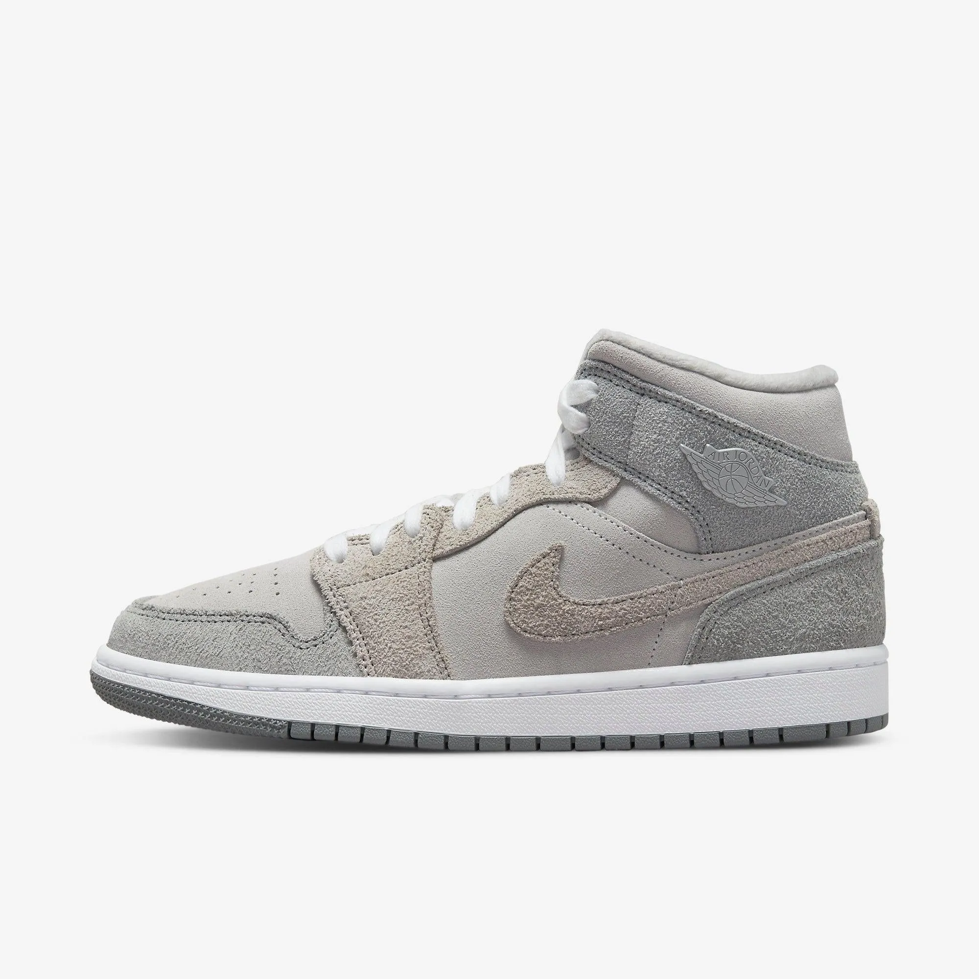 (Women's) Air Jordan 1 Mid SE 'Particle Grey' (2022) DO7139-002 Kinetic Energy Transfer Stable Walk