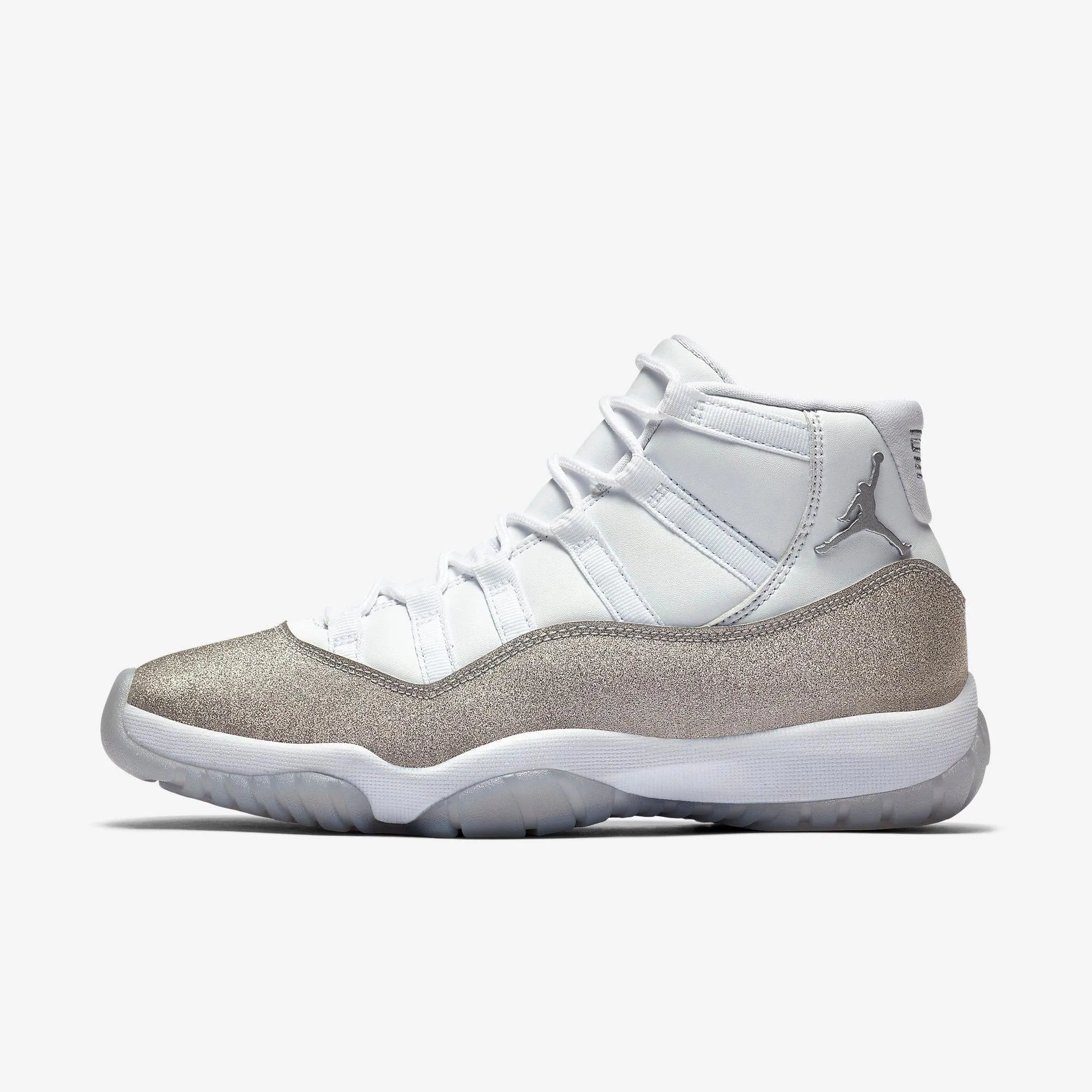 Adaptive Flex Technology Durable TPU (Women's) Air Jordan 11 Retro 'Metallic Silver / Glitter' (2019) AR0715-100