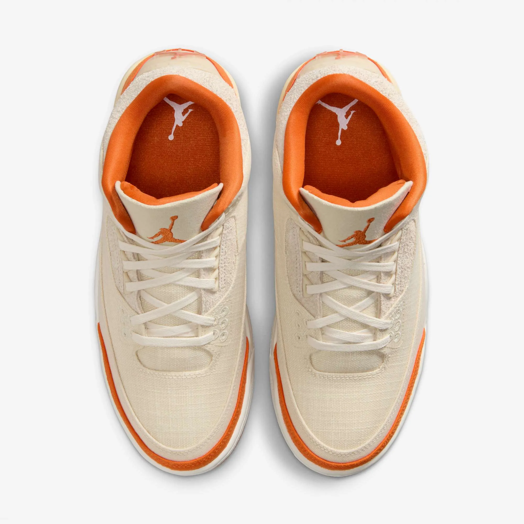 Toe box space (Women's) Air Jordan 3 Retro TEX 'Starfish / Orange Trance' (2025) IH7694-200 Soft Motion