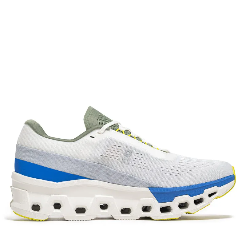 youth use Women's DISTANCE x On Cloudmonster 2 - White/Lapis
