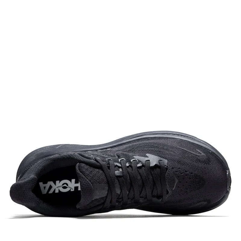 post - workout recovery Velcro Closure Women's Hoka Clifton 10 - Black/Black