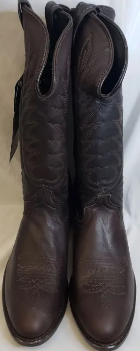 Rudy -- Men's Western Boot -- Brown Slip Resistant Outsole Low Profile