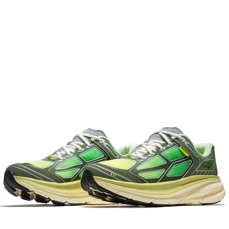 summer running shoe climate Supervsn x Hoka Clifton One9 - Green Flash/Limelight