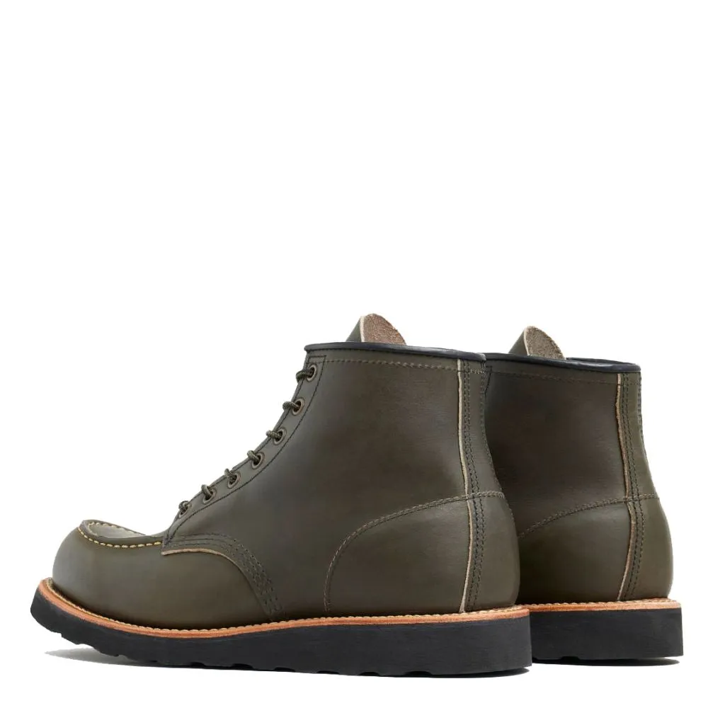 Heat-resistant Zip Boot Red Wing Men's Classic 6 Inch Moc 8828 in Alpine Portage Leather (D Width)